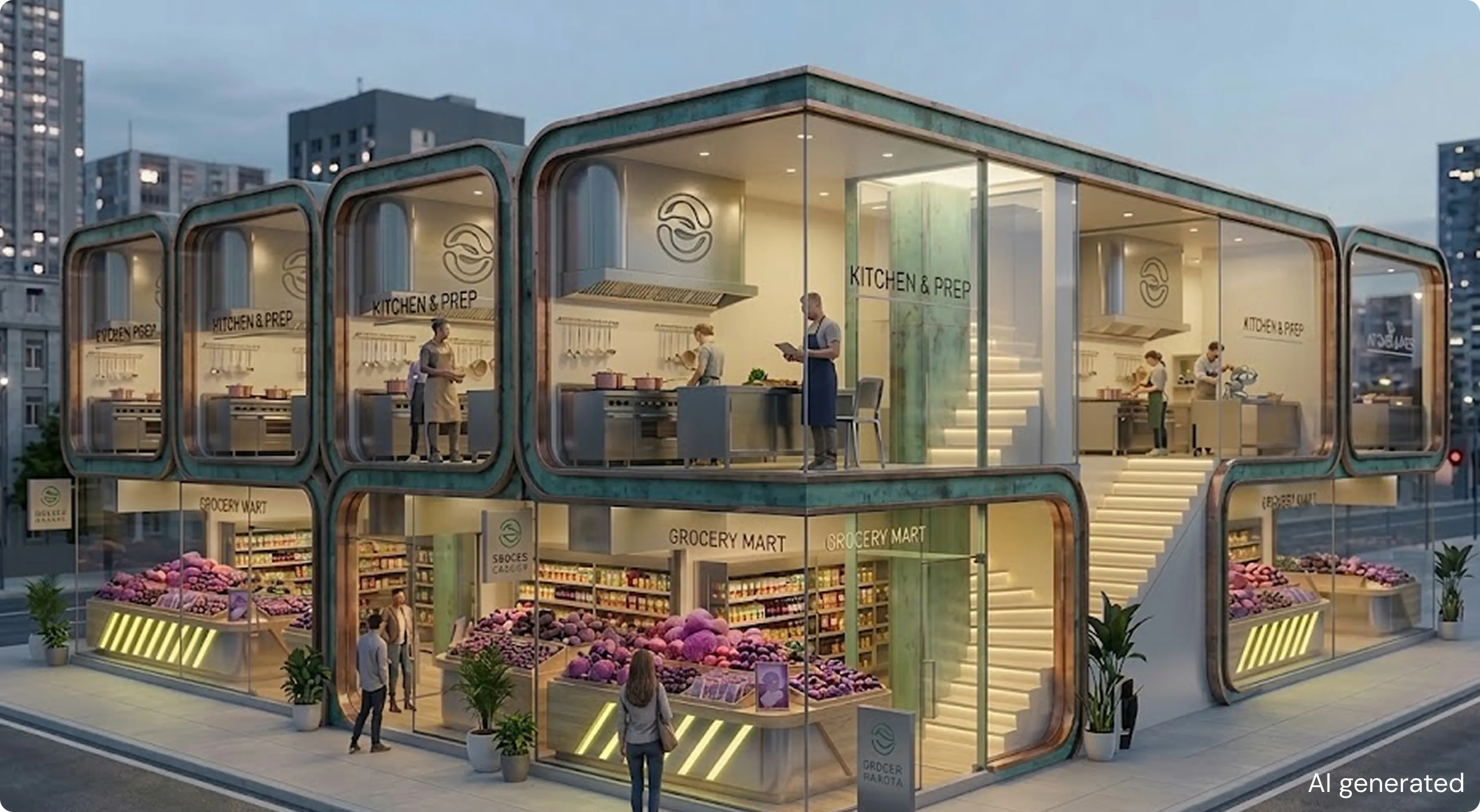 Soulka Two-Storey Store Architecture
